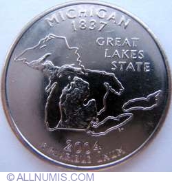 Image #1 of State Quarter 2004 D - Michigan