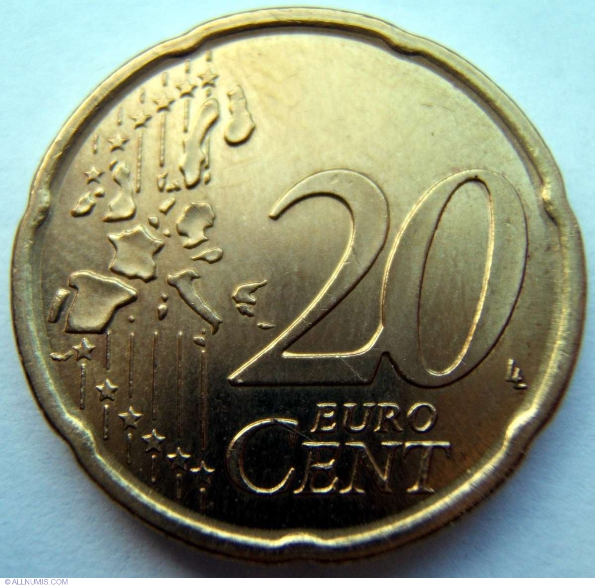 1999 20 cent euro coin value