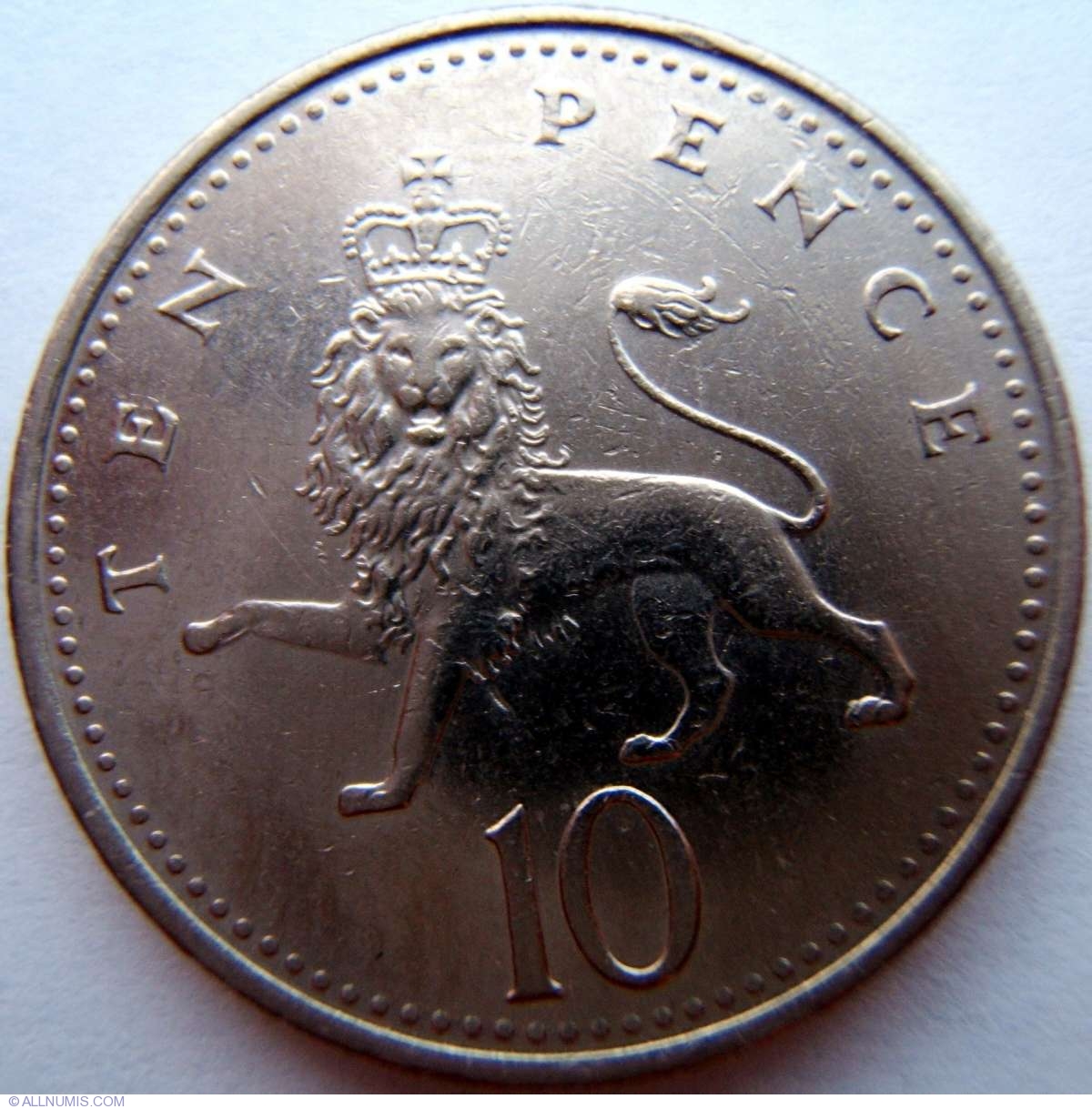 10 Pence 1995 Elizabeth II 1952 2022 Great Britain Coin 1105