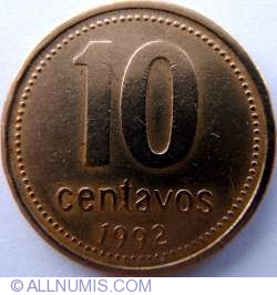 Image #1 of 10 Centavos 1992
