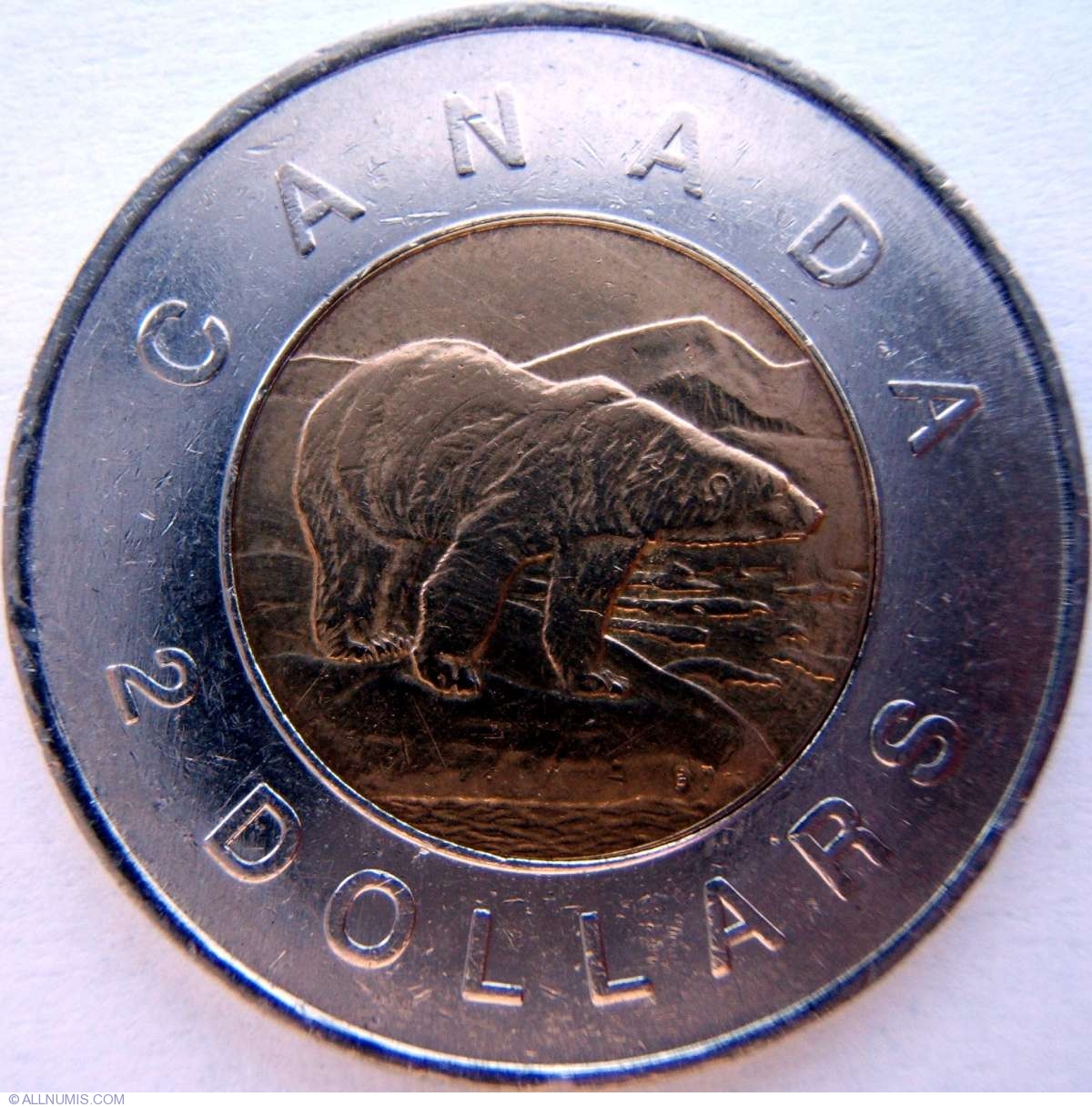 canada 2 dollar coin 1996 worth