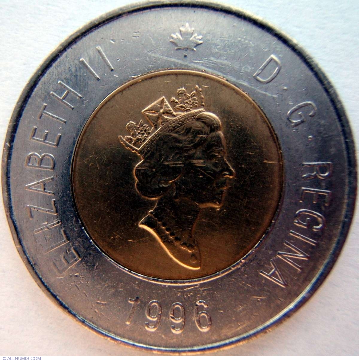 2 Dollars 1996 Elizabeth II 1953 2022 Canada Coin 5353