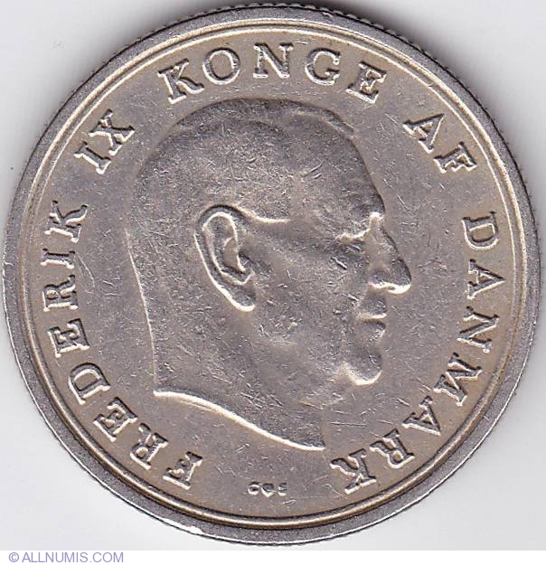 1 Krone 1968, Frederick IX (1947-1972) - Denmark - Coin - 13981