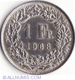 Image #1 of 1 Franc 1963 B
