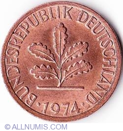 Image #2 of 1 Pfennig 1974 G