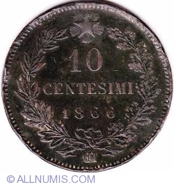 Image #1 of 10 Centesimi 1866 OM