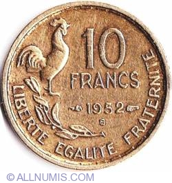 Image #1 of 10 Francs 1952 B
