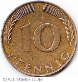 Image #1 of 10 Pfennig 1970 J