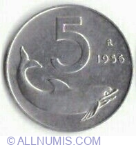 5 Lire 1956