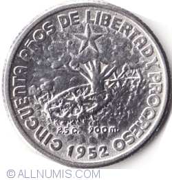 Image #1 of 10 Centavos 1952 - 50th Year of Republic