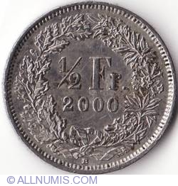 1/2 Franc 2000 B