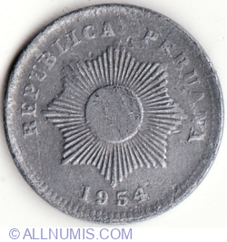 Image #2 of 1 Centavo 1954