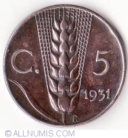 5 Centesimi 1931