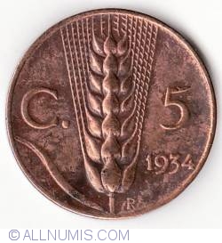 5 Centesimi 1934