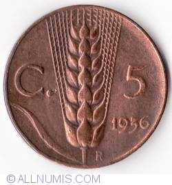 5 Centesimi 1936