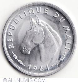 Image #2 of 10 Francs maliens 1961
