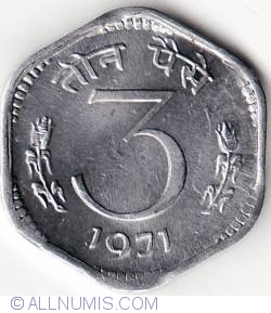 Image #1 of 3 Paise 1971 (C)