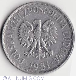 Image #2 of 1 Zloty 1981