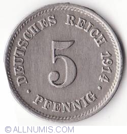 Image #1 of 5 Pfennig 1914 E