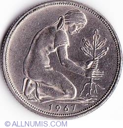 Image #2 of 50 Pfennig 1967 J