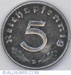5 Reichspfennig 1941 D