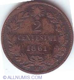 2 Centesimi 1861 M