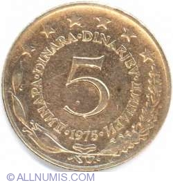 Image #1 of 5 Dinari 1975