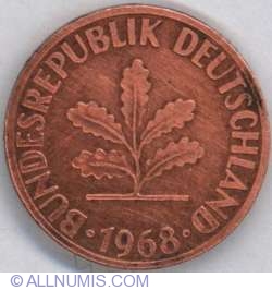1 Pfennig 1968 F