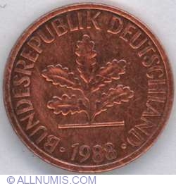1 Pfennig 1988 D