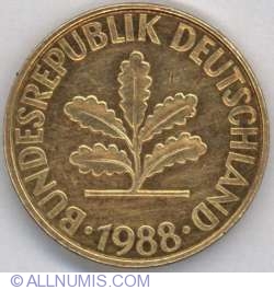 Image #2 of 10 Pfennig 1988 F