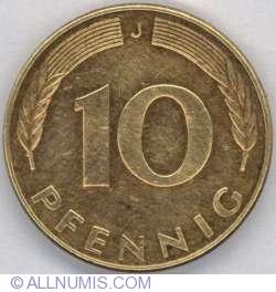 10 Pfennig 1990 J