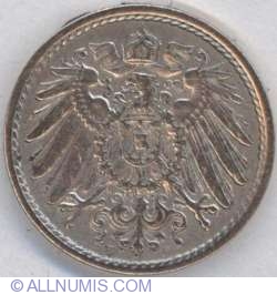 5 Pfennig 1910 F