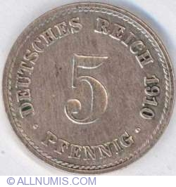 Image #1 of 5 Pfennig 1910 F
