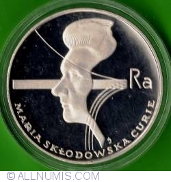 Image #2 of 100 Zlotych 1974 - 40th Anniversary - Death of Maria Sklodowska Curie