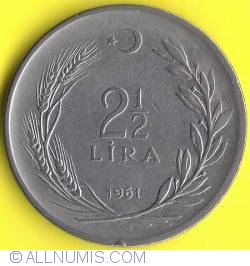 Image #2 of 2 1/2 Lira 1961
