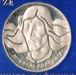 Image #2 of 100 Zlotych 1974 500th Anniversary - Birth of Mikolaj Kopernik (Copernicus)