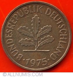 Image #1 of 5 Pfennig 1975 J