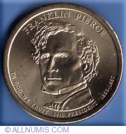 Image #1 of 1 Dollar 2010 P - Franklin Pierce