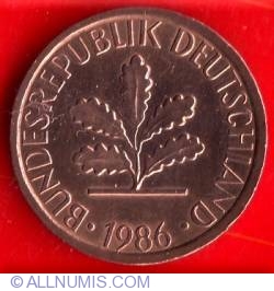 Image #2 of 1 Pfennig 1986 J