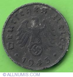 Image #2 of 1 Reichspfennig 1943 D