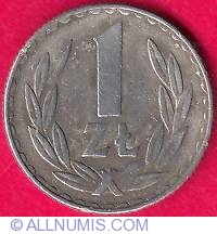 Image #2 of 1 Zloty 1978 (No Mint Mark)