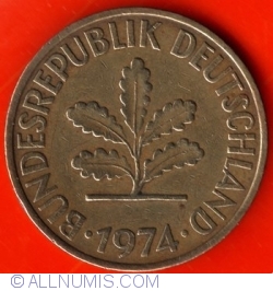 Image #1 of 10 Pfennig 1974 D
