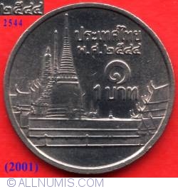 Image #2 of 1 Baht 2001 (BE2544)