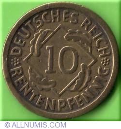 10 Rentenpfennig 1923 D