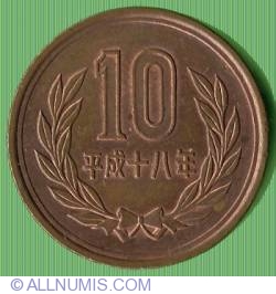 Image #2 of 10 Yen 2006 (Year 18)
