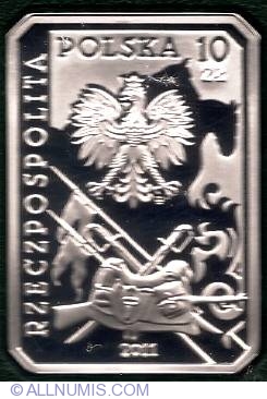 10 Zlotych 2011 - Uhlan din Republica a II-a