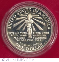 Image #2 of 1 Dolar 1986 S - Statue of Liberty on Ellis Island