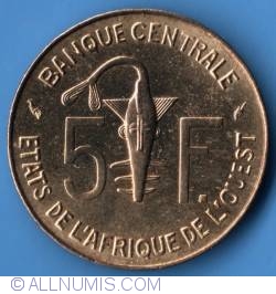 Image #1 of 5 Francs 1977