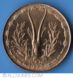 Image #2 of 5 Francs 1977