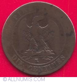 10 centimes 1855 K (a) (Anchor)